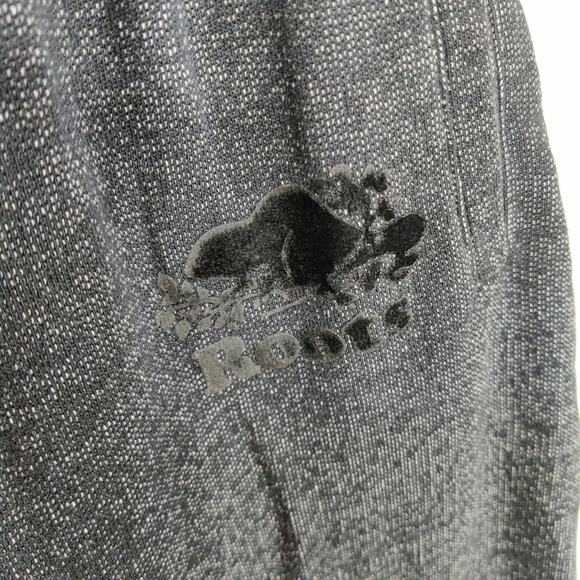 Roots Canada Athletic Goods Salt & Pepper Heather Dark Gray Jogger Size Small - Picture 2 of 9